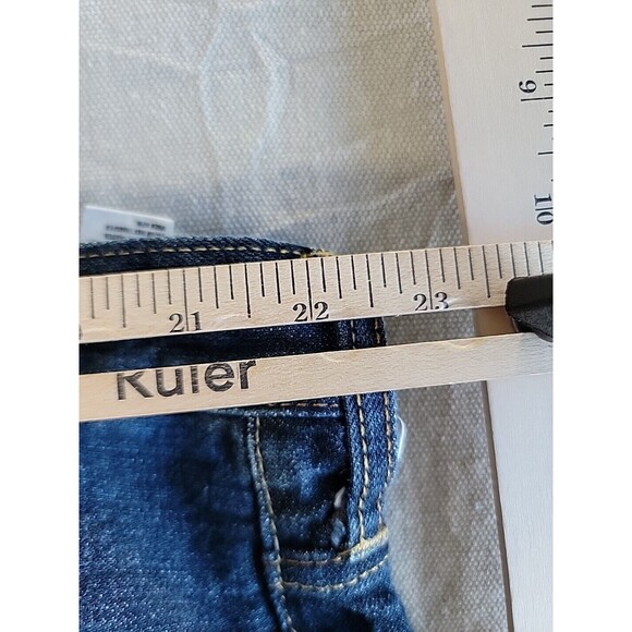 American Eagle Outfitters Jeans Mens 45x33 Relaxed Straight High Rise Dark Blue - Picture 6 of 13